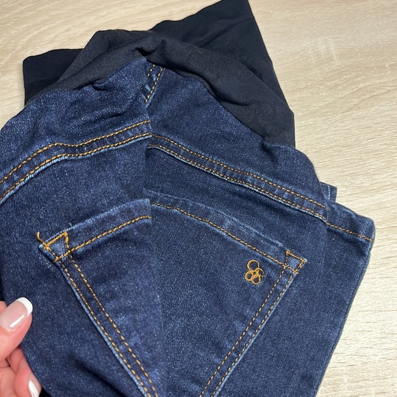 Jessica Simpson maternity dark blue denim really soft jeans size petite XS - Picture 10 of 10